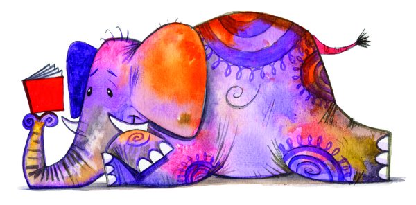 Слоник с книгой