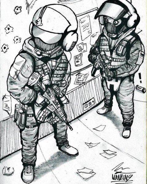 Рисунок на стене спецназ