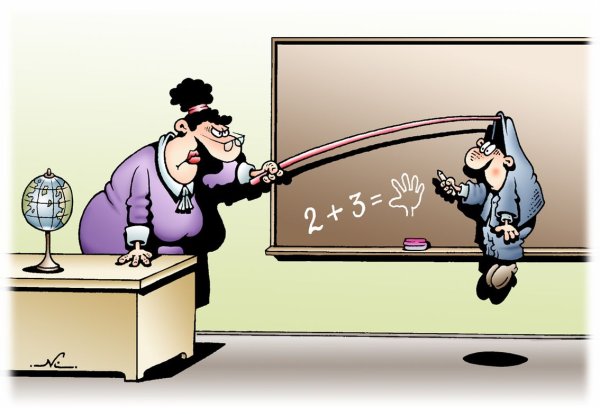 Учитель карикатура