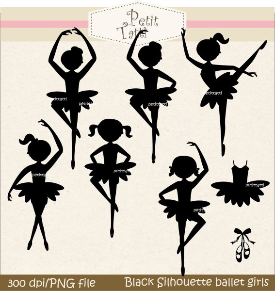 Маленькие балерины из бумаги