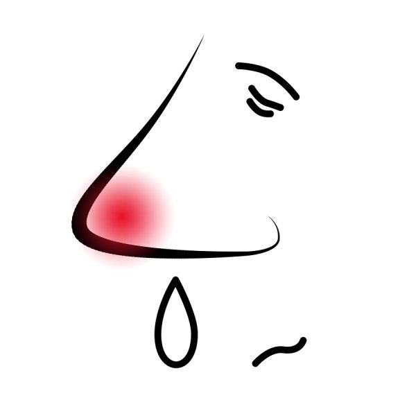 Нос с соплёй рисунок