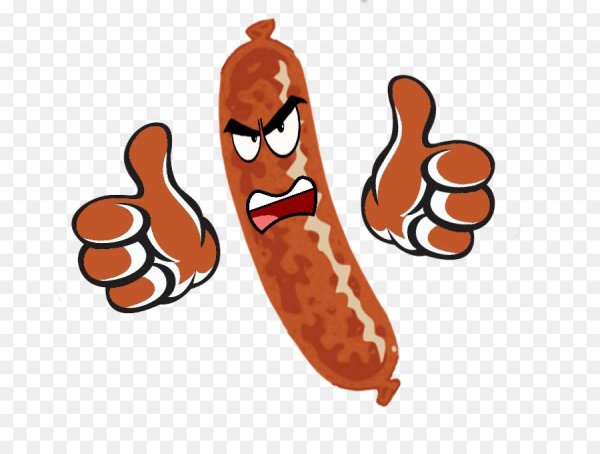 Колбаса мультяшный