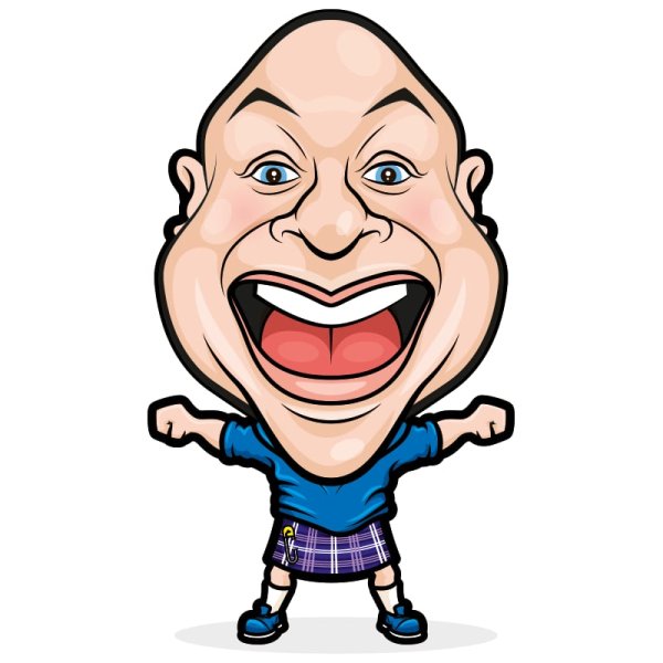 Юмористический шарж карандашом