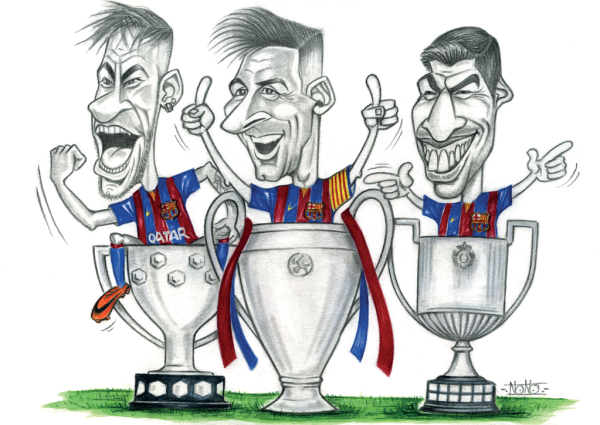 Карикатура на Лионеля Месси