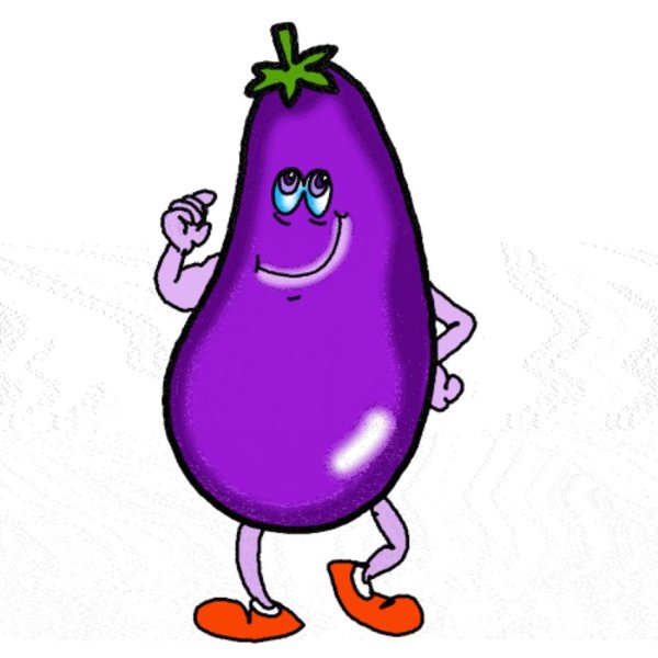 Смешной баклажан