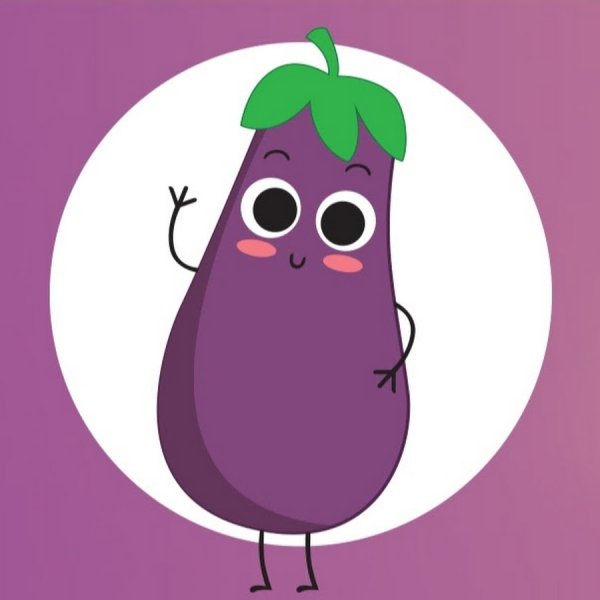 Баклажан мультяшный