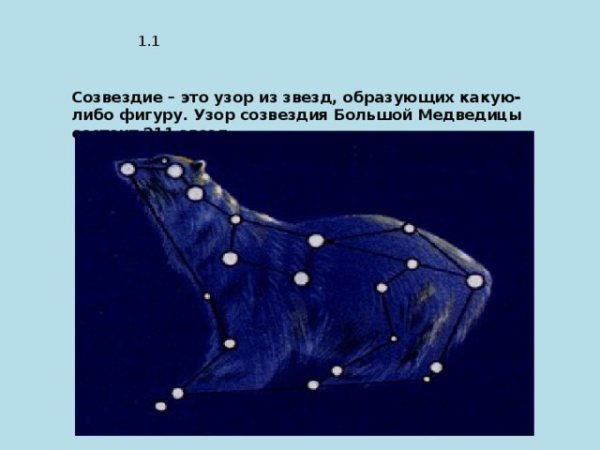 Созвездие большой медведицы рисунок