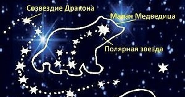 Большая и малая Медведица Созвездие Полярная звезда