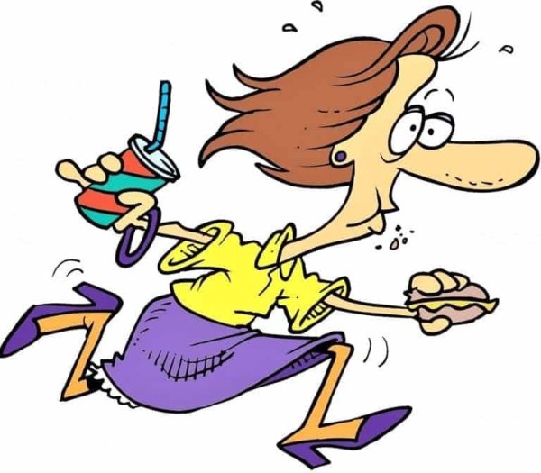 Бежит карикатура