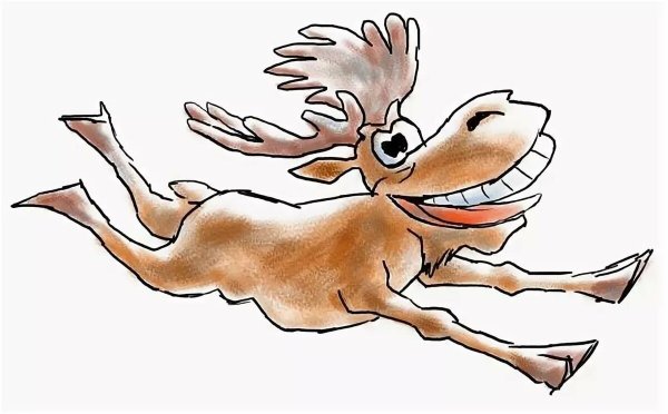 Смешной Лось