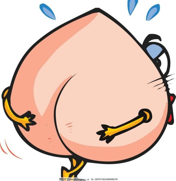 Смешной персик