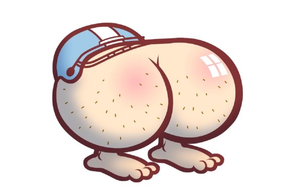 Смешная попа