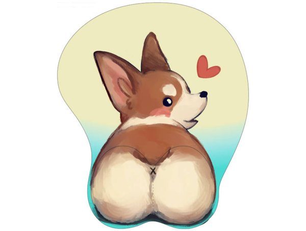 Попа корги рисунок