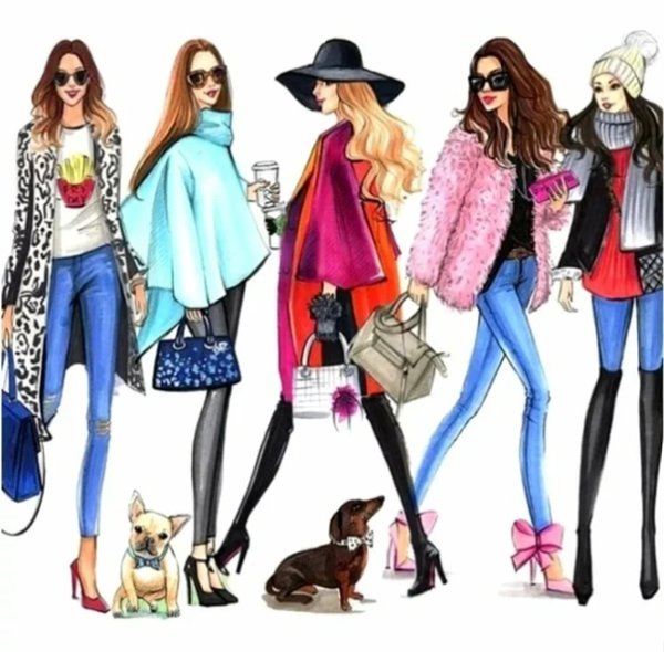 Рисунки мода и стиль