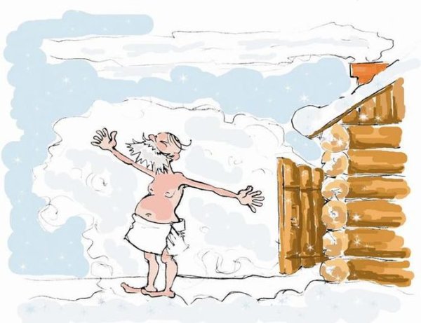 Карикатуры про баню