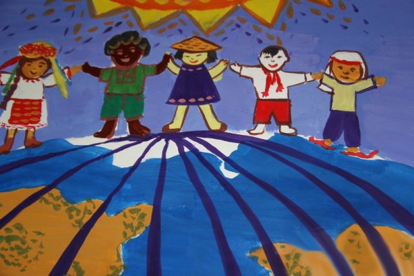 Рисунок на тему хоровод дружбы