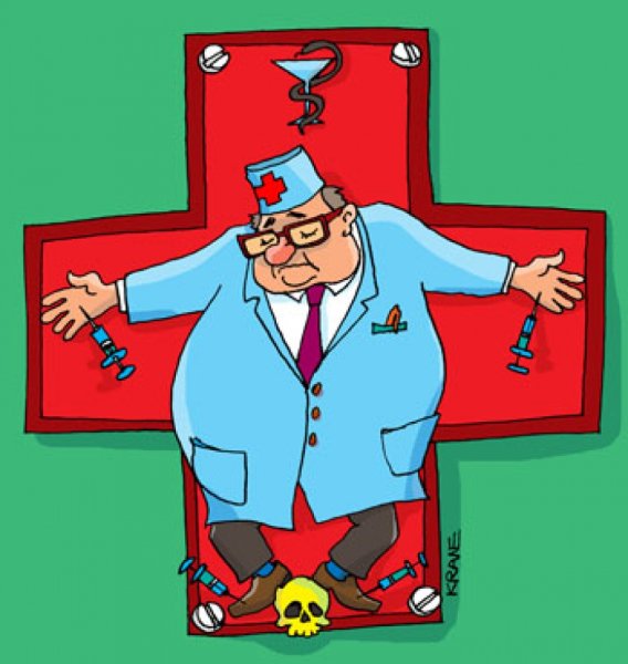 Врач карикатура