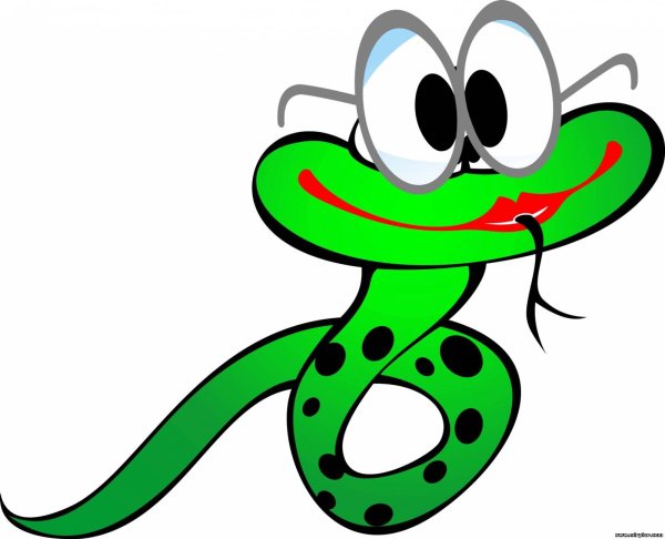 Змея мультяшка