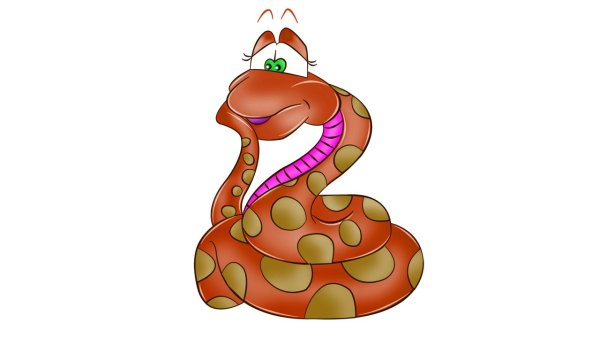 Смешные рисунки змей