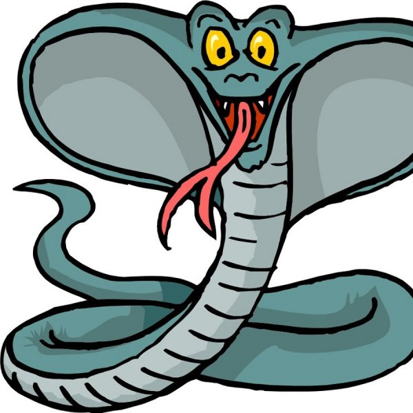 Змея мультяшная