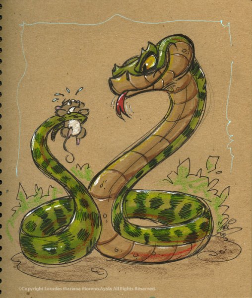 Милые рисуночки змейки
