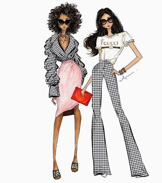 Иллюстрации в стиле фэшн