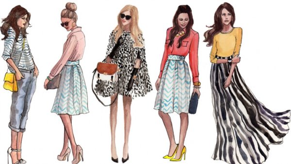 Рисунки модные современные