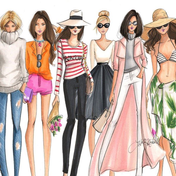 Мультяшная одежда для девушек