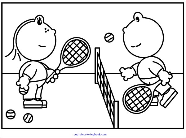 Теннисная ракетка раскраска