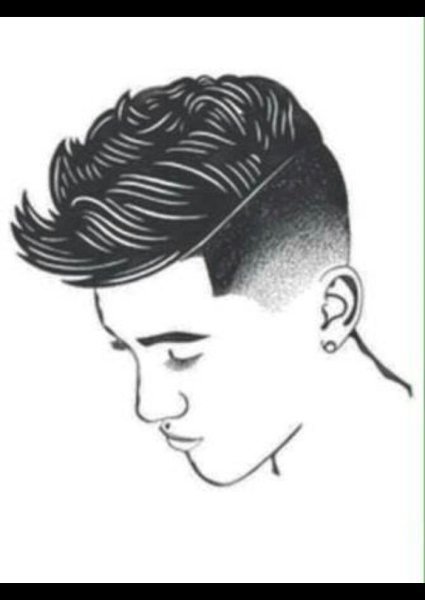 Силуэт мужской прически