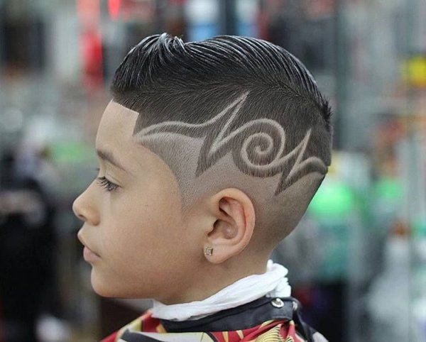 Стрижки для мальчиков с рисунком