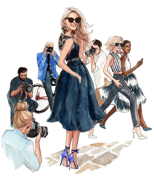 Иллюстрации в стиле фэшн