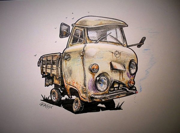 УАЗ 3303 рисунок