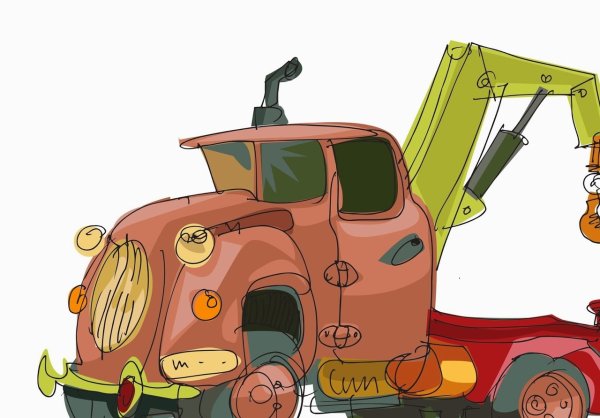 Мультяшный автомобиль