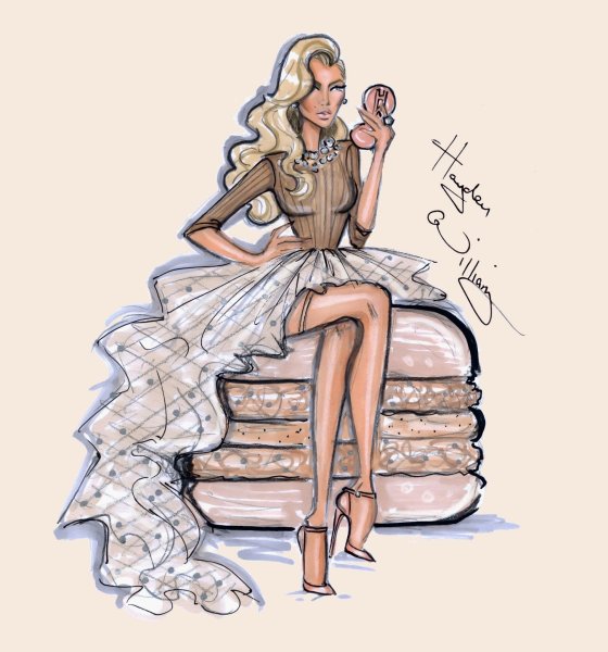 Модная мультяшная девочка