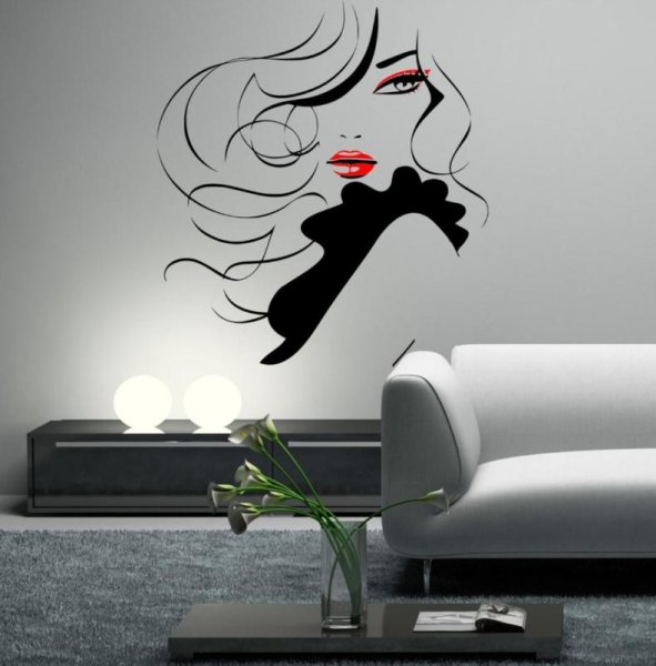 Стильные наклейки на стену