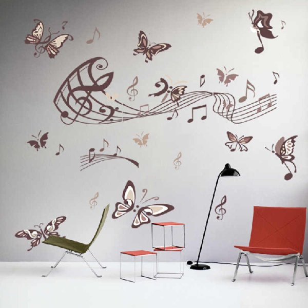 Дизайнерские рисунки на стенах