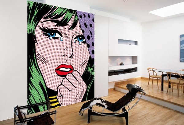 Граффити на стене в квартире