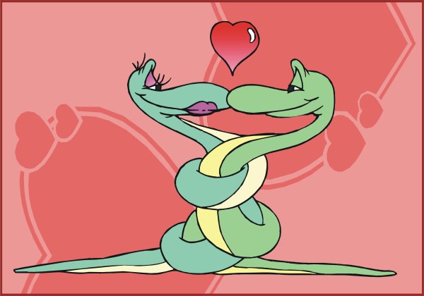 Обнять змею