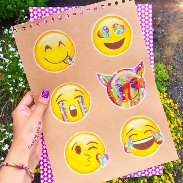 Смайлики для скетчбука