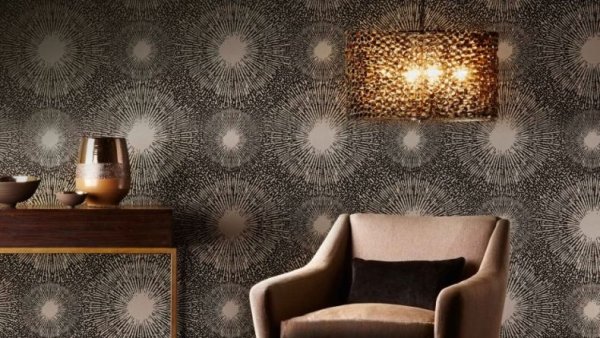 Текстильные обои для стен в интерьере