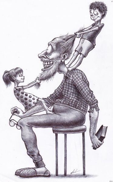 Дедушка карикатура