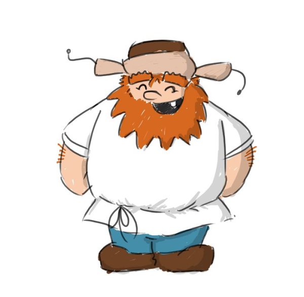 Мужичок в шапке ушанке