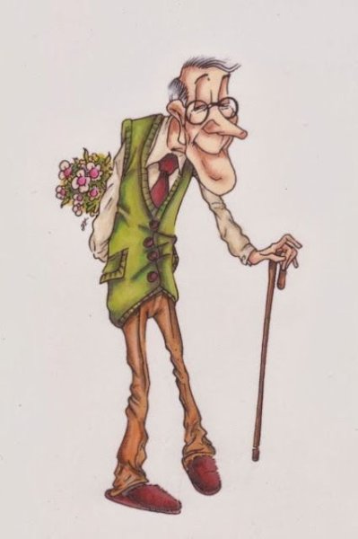 Старичок карикатура