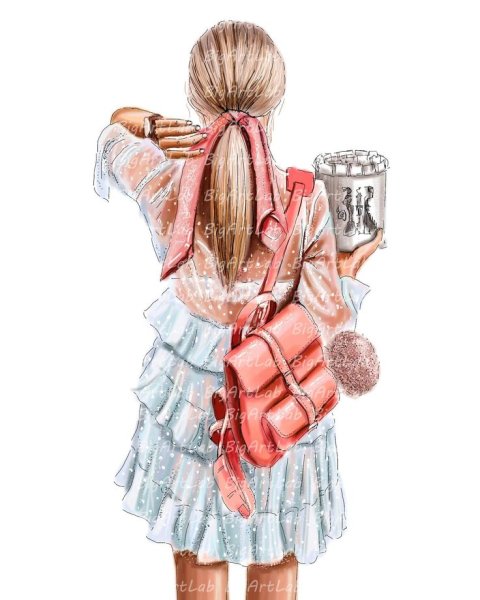 Стильная одежда для рисования девушек