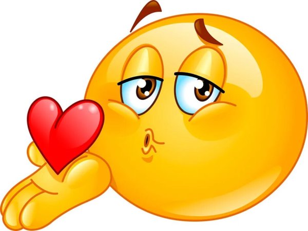 Воздушный поцелуй смайлик