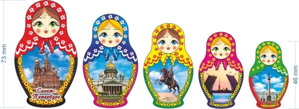 Матрешки разной величины