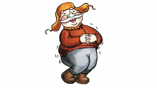 Веселый старичок иллюстрация