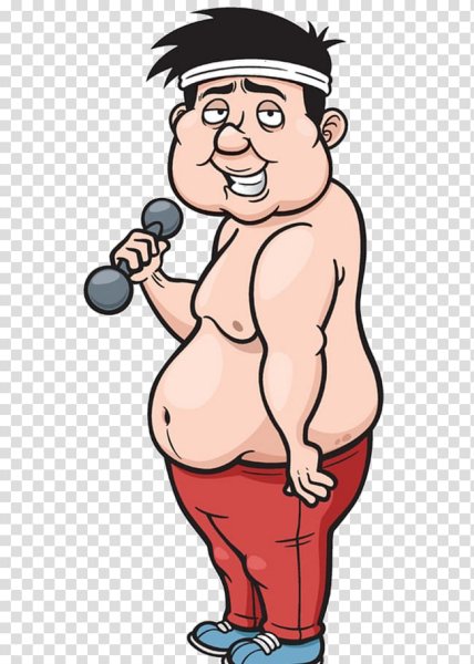 Толстый мужик мультяшный