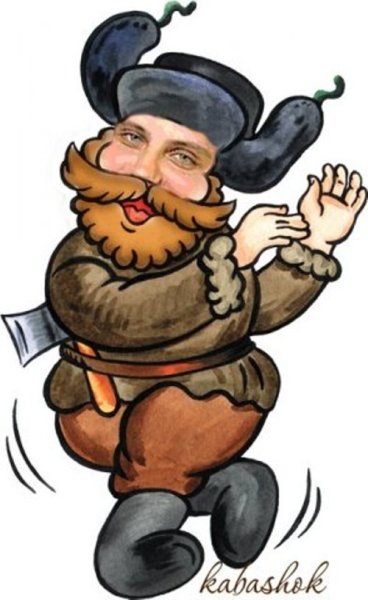 Мужик с гармошкой карикатура